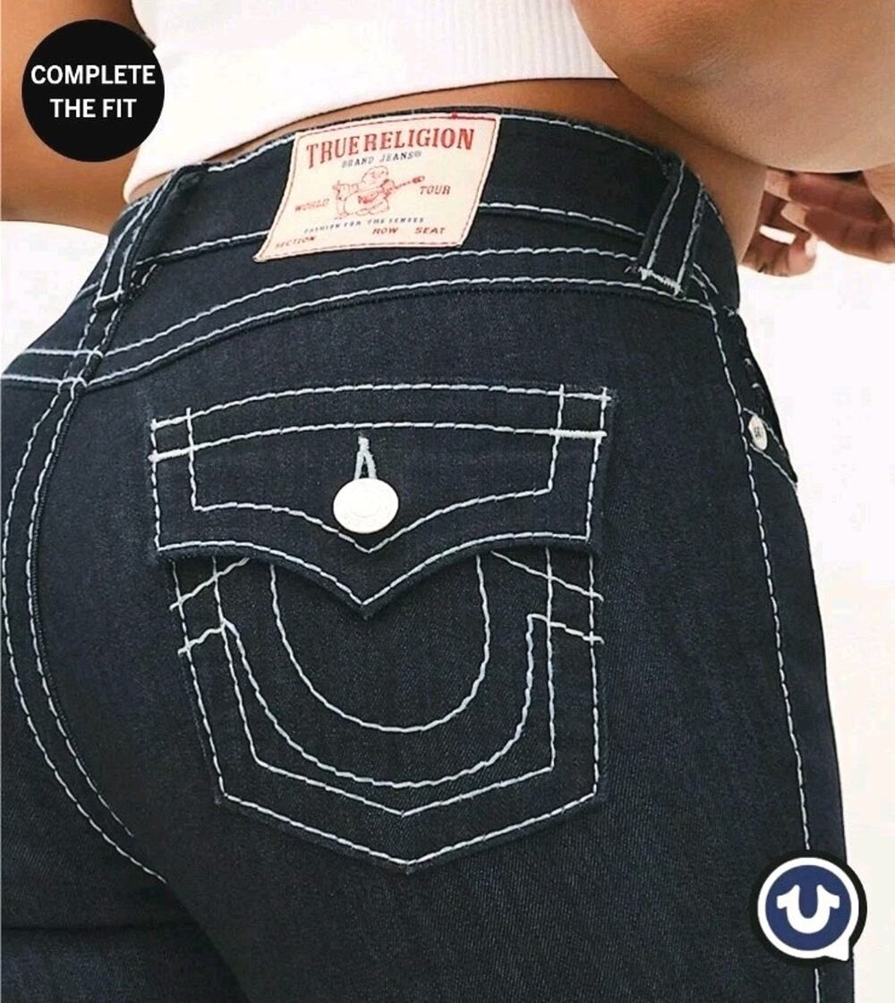 True Religion ~Woman Size 32~Blue Denim "Halle" High Rise Super Skinny Jeans NWT